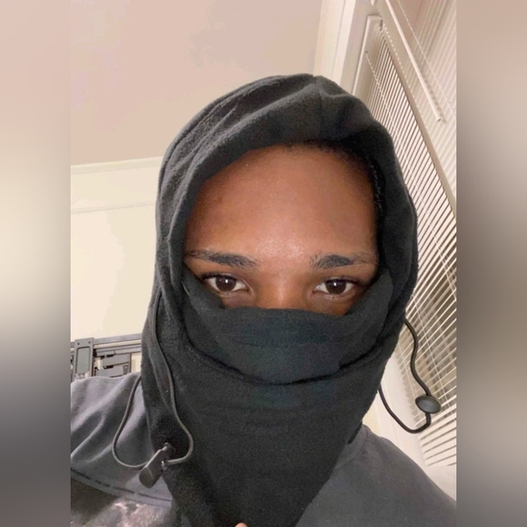 NEW Black Fleece Face Mask - Picture 8 of 10